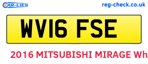 WV16FSE are the vehicle registration plates.