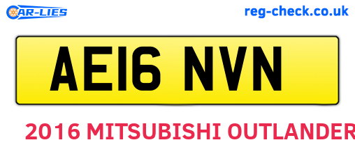 AE16NVN are the vehicle registration plates.