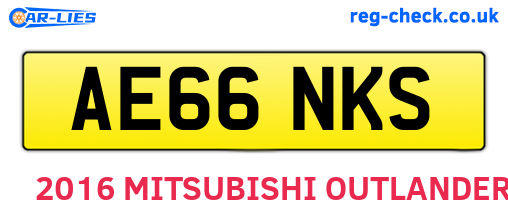 AE66NKS are the vehicle registration plates.