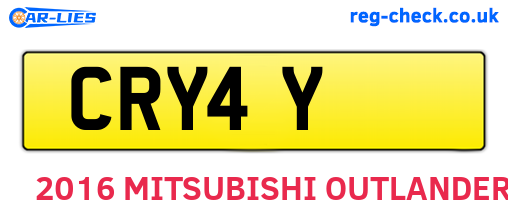 CRY4Y are the vehicle registration plates.