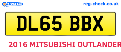 DL65BBX are the vehicle registration plates.