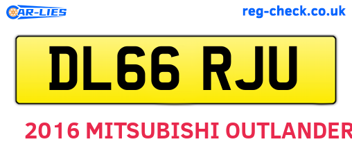 DL66RJU are the vehicle registration plates.