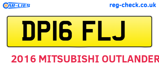 DP16FLJ are the vehicle registration plates.