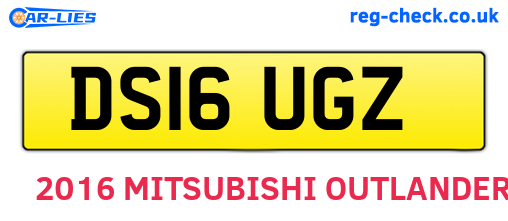 DS16UGZ are the vehicle registration plates.