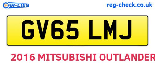 GV65LMJ are the vehicle registration plates.