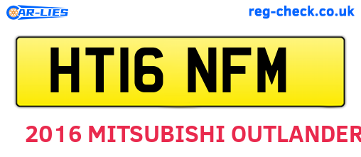 HT16NFM are the vehicle registration plates.