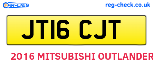 JT16CJT are the vehicle registration plates.