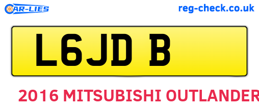 L6JDB are the vehicle registration plates.