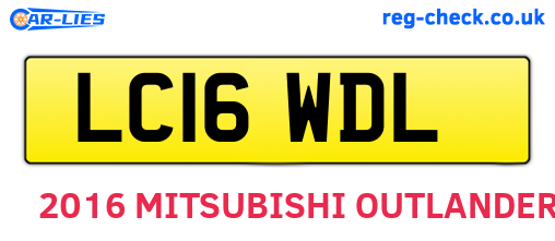 LC16WDL are the vehicle registration plates.