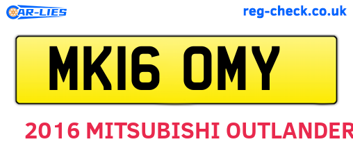 MK16OMY are the vehicle registration plates.