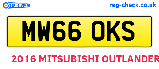 MW66OKS are the vehicle registration plates.
