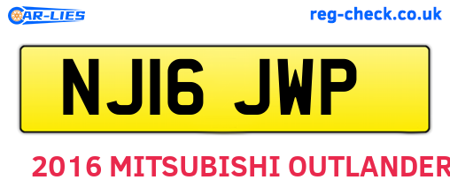 NJ16JWP are the vehicle registration plates.