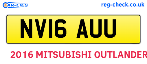 NV16AUU are the vehicle registration plates.