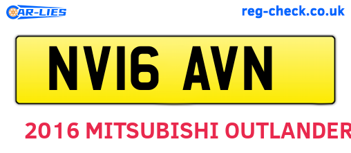 NV16AVN are the vehicle registration plates.