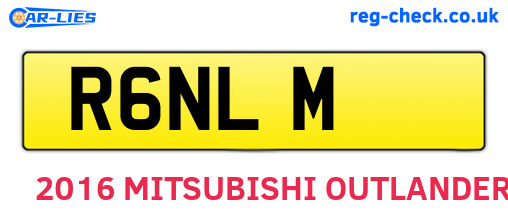 R6NLM are the vehicle registration plates.