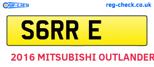 S6RRE are the vehicle registration plates.