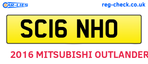 SC16NHO are the vehicle registration plates.