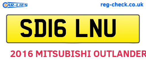SD16LNU are the vehicle registration plates.