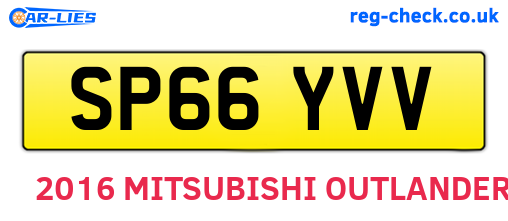 SP66YVV are the vehicle registration plates.