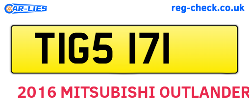 TIG5171 are the vehicle registration plates.