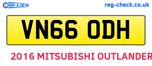 VN66ODH are the vehicle registration plates.