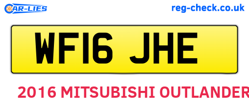 WF16JHE are the vehicle registration plates.