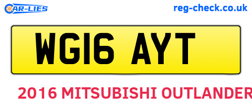 WG16AYT are the vehicle registration plates.