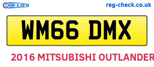 WM66DMX are the vehicle registration plates.