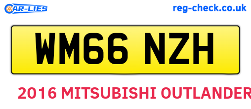 WM66NZH are the vehicle registration plates.