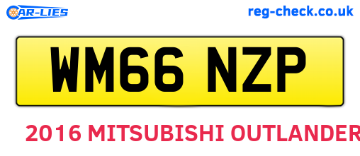 WM66NZP are the vehicle registration plates.