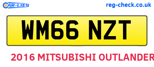 WM66NZT are the vehicle registration plates.