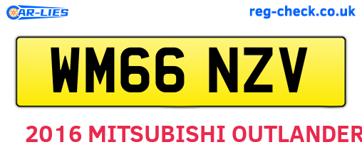 WM66NZV are the vehicle registration plates.