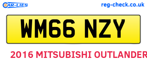 WM66NZY are the vehicle registration plates.