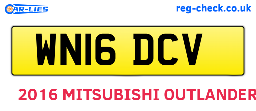 WN16DCV are the vehicle registration plates.