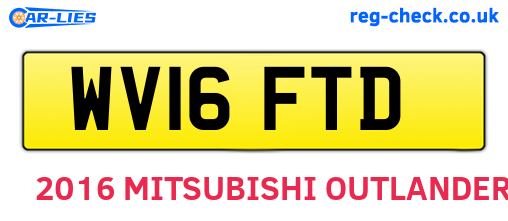 WV16FTD are the vehicle registration plates.