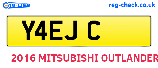 Y4EJC are the vehicle registration plates.