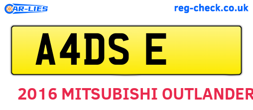 A4DSE are the vehicle registration plates.
