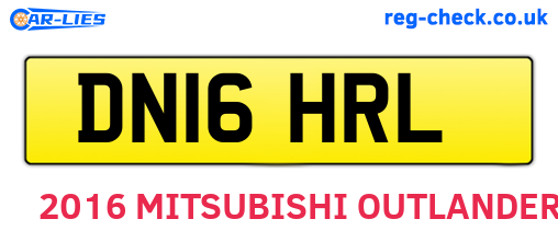 DN16HRL are the vehicle registration plates.