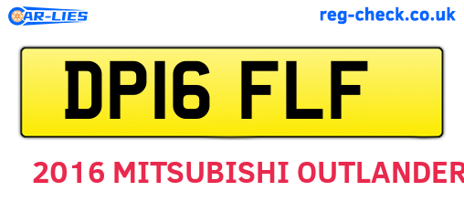 DP16FLF are the vehicle registration plates.