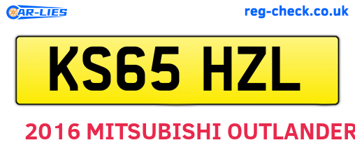 KS65HZL are the vehicle registration plates.