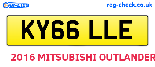KY66LLE are the vehicle registration plates.