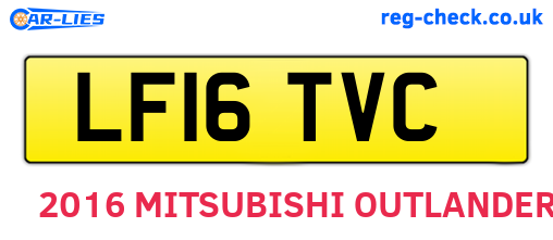 LF16TVC are the vehicle registration plates.
