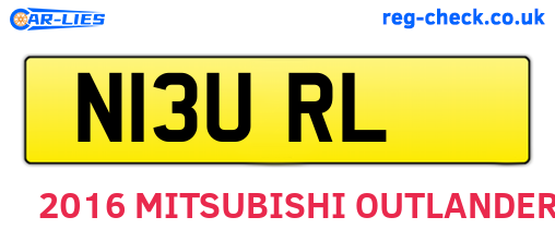 N13URL are the vehicle registration plates.