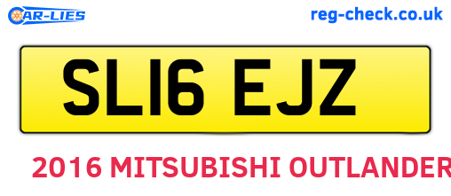 SL16EJZ are the vehicle registration plates.