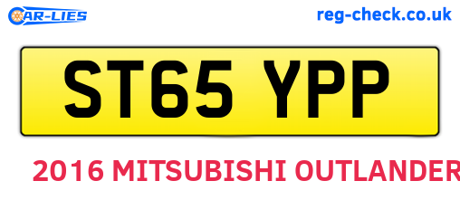 ST65YPP are the vehicle registration plates.