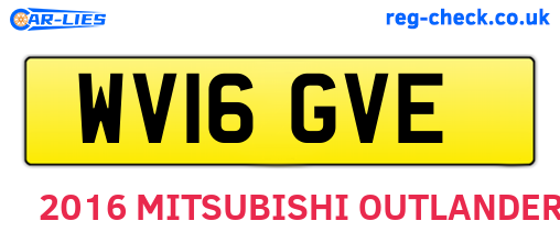WV16GVE are the vehicle registration plates.