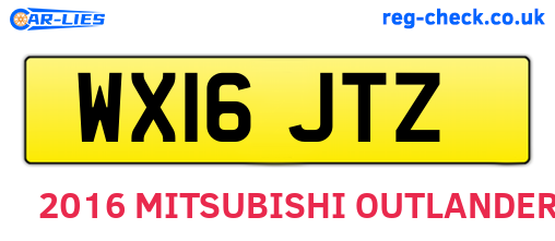 WX16JTZ are the vehicle registration plates.