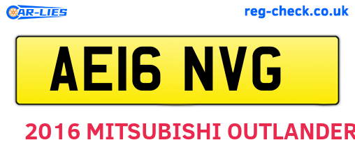AE16NVG are the vehicle registration plates.