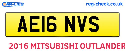 AE16NVS are the vehicle registration plates.