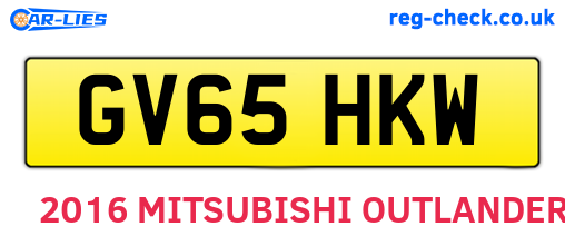 GV65HKW are the vehicle registration plates.